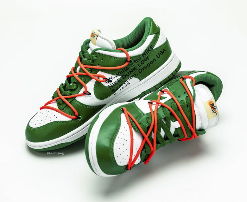 Off-White x Nike-Dunk Low Pine Green CT0856-100
